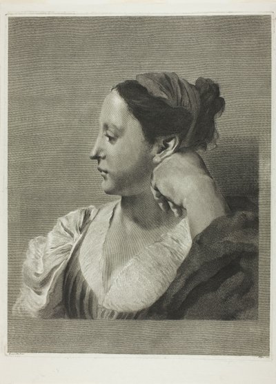 Una joven de perfil de Giovanni Marco Pitteri