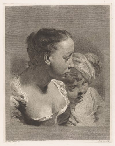 Bustos de niña y niño de Giovanni Marco Pitteri