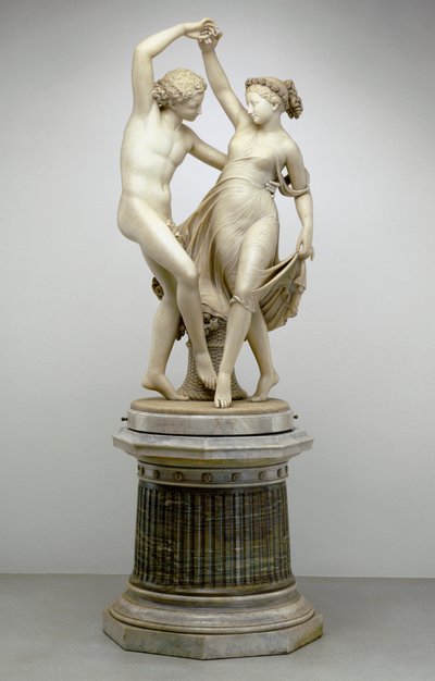 Zéfiro bailando con Flora, 1870 de Giovanni Maria Benzoni