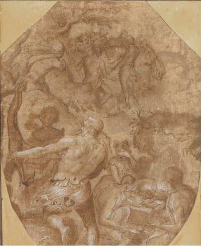 El descubrimiento del vidrio, ca. 1570-72 de Giovanni Maria Butteri