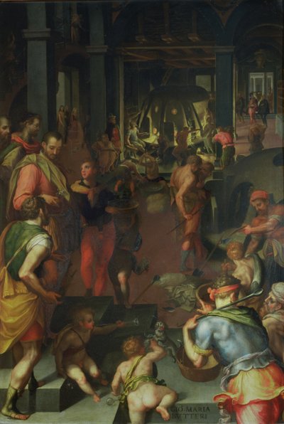 La cristalería, 1572 de Giovanni Maria Butteri