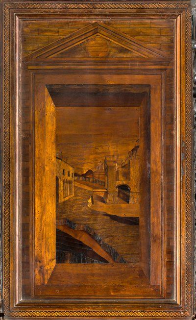 Coro Canónico de Madera, Incrustado por Giovanni Maria Platina 1484, Stallo Superior de Giovanni Maria Platina