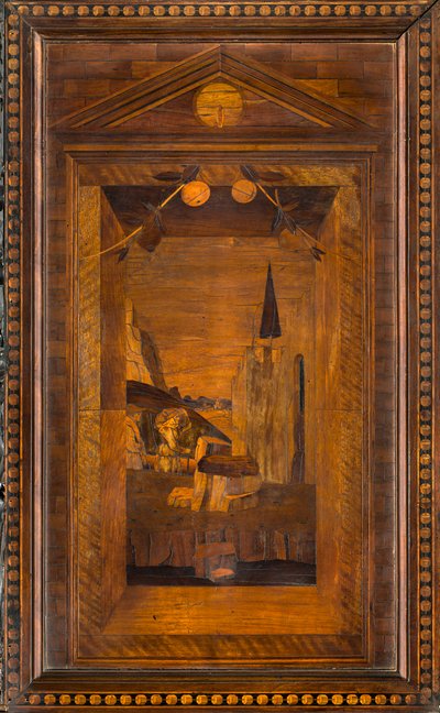 Coro Canónico de Lignaean, Incrustado por Giovanni Maria Platina 1484, Stallo Superior de Giovanni Maria Platina