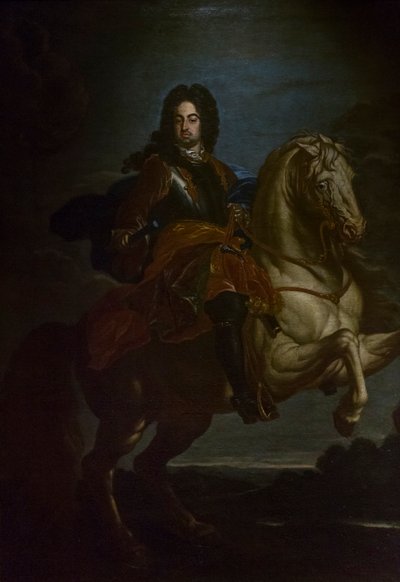 Retrato de Francesco Farnese a caballo, c.1705 (óleo sobre lienzo) de Giovanni Maria delle called Mulinaretto Piane