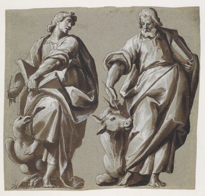 Los evangelistas Juan y Lucas de Giovanni Mauro della Rovere