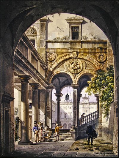 Capricho arquitectónico de Giovanni Migliara