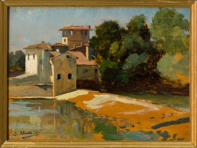 San Andrés de Rovezzano, Florencia (óleo sobre tabla) de Giovanni Muzzioli