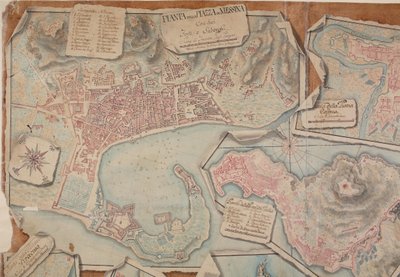 Plano de la Plaza de Messina, 1753 de Giovanni Ottone di Berger