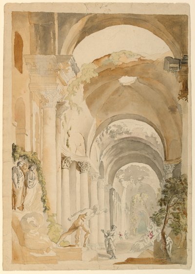 Ruinas Romanas con Figuras de Giovanni Paolo Panini