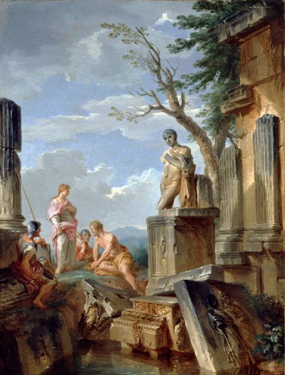 Ruinas con una Sibila y otras Figuras de Giovanni Paolo Panini