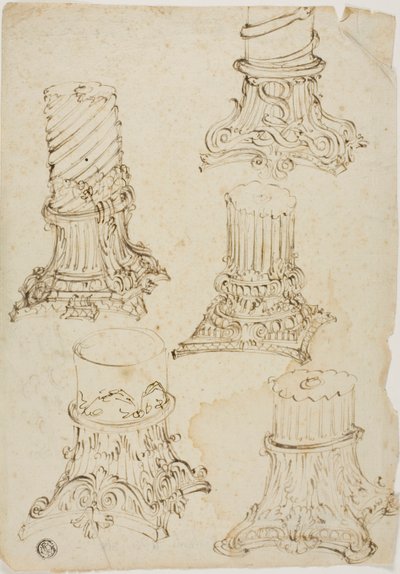 Bocetos de Capitales Corintios de Giovanni Paolo Panini