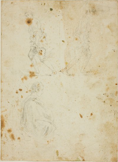 Estudios de Figuras Masculinas de Giovanni Paolo Panini