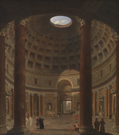 Interior del Panteón, Roma de Giovanni Paolo Pannini