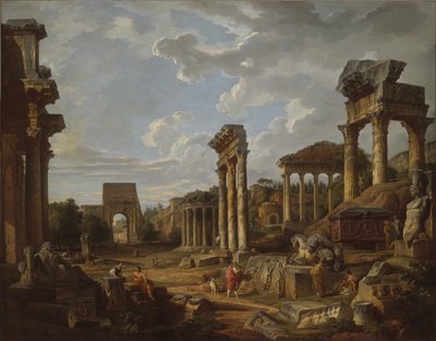 Un Capricho del Foro Romano de Giovanni Paolo Pannini