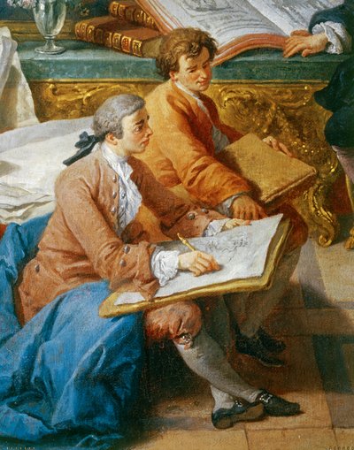 Galería de vistas de la Roma moderna ... de Giovanni Paolo Pannini or Panini