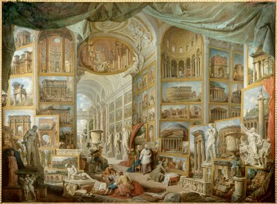 Galería de un coleccionista. Galería de vistas de la Antigua Roma de Giovanni Paolo Pannini