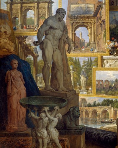 Galería de vistas de la antigua Roma, encargada por el mecenas Abad de Canillac de Giovanni Paolo Pannini