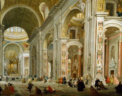 Interior de la Basílica de San Pedro de Giovanni Paolo Pannini
