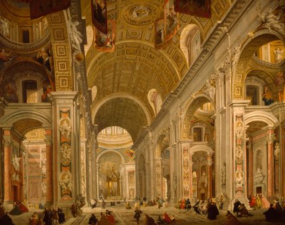 Interior de la Basílica de San Pedro de Giovanni Paolo Pannini