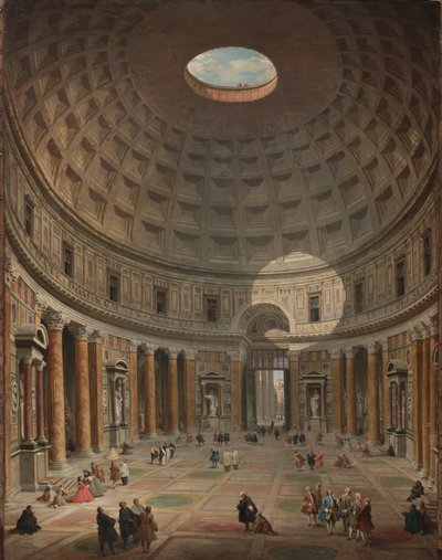 Interior del Panteón, Roma, 1747 de Giovanni Paolo Pannini