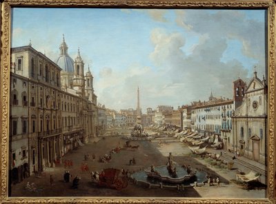 Piazza Navona en Roma de Giovanni Paolo Pannini