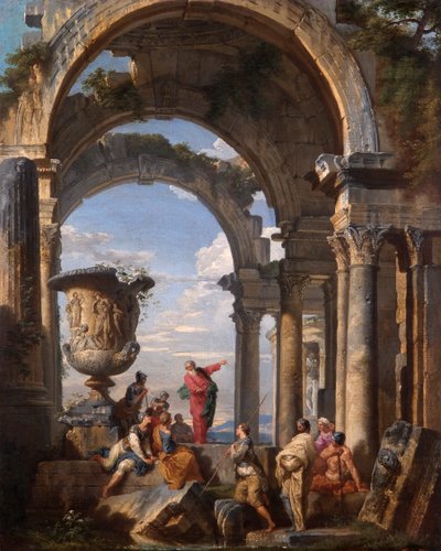 San Pablo predica en Atenas de Giovanni Paolo Pannini