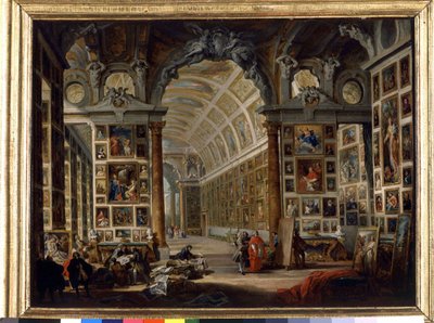 La galería del Cardenal Silvio Valenti Gonzague de Giovanni Paolo Pannini