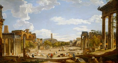 Vista del Foro Romano, 1735 de Giovanni Paolo Pannini