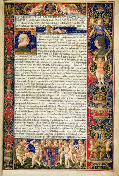 Grenville MS 7251 Frontispicio de una copia de lujo de 