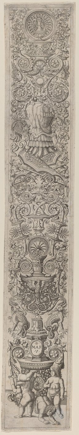 Panel de ornamento: Cuatro niños jugando de Giovanni Pietro Birago and Zoan Andrea