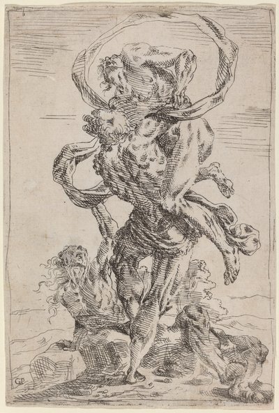 Hércules y Anteo de Giovanni Pietro Possenti
