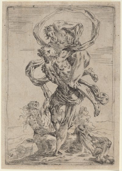 Hércules y Anteo de Giovanni Pietro Possenti