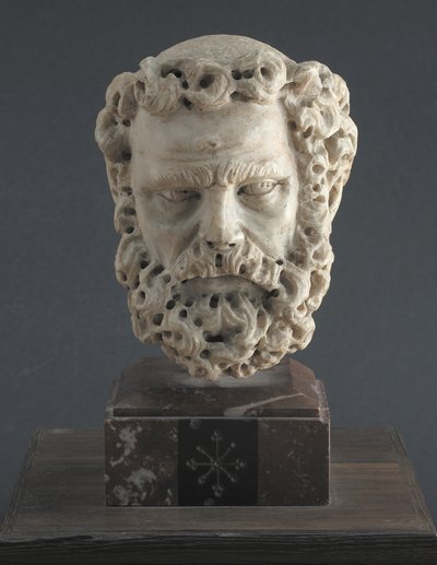 Cabeza de un hombre barbudo de Giovanni Pisano