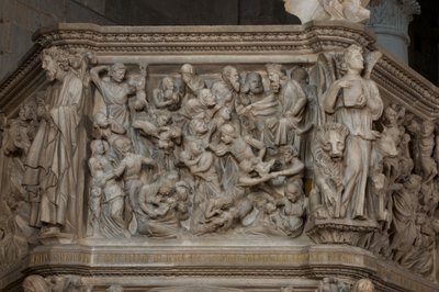 La masacre de los inocentes, en el púlpito de la Iglesia de Sant