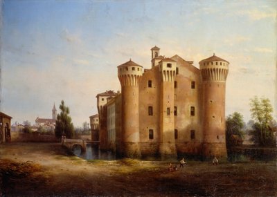 Castillo Sforzesco en Valeggio Nomellina de Giovanni Renica