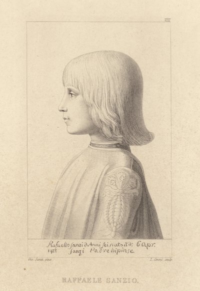 Retrato del artista Rafael de niño de Giovanni Santi or Sanzio