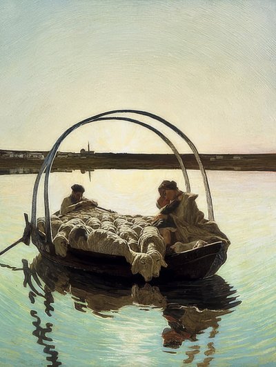 Ave Maria a trasbordo (Ave Maria en la travesía). 1886 de Giovanni Segantini