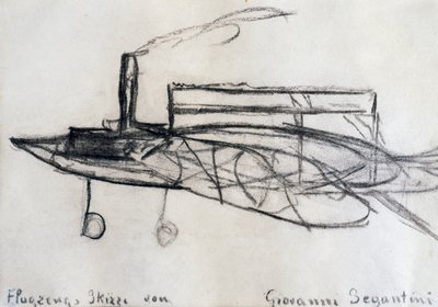 Boceto de avión de Giovanni Segantini