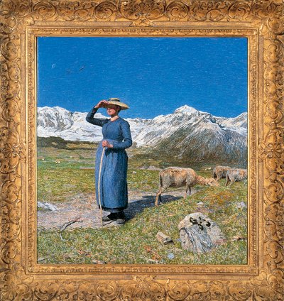 Mediodía en los Alpes de Giovanni Segantini