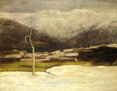 Paisaje de Savognino de Giovanni Segantini