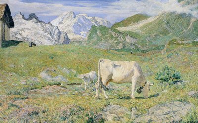 Pastos de primavera de Giovanni Segantini
