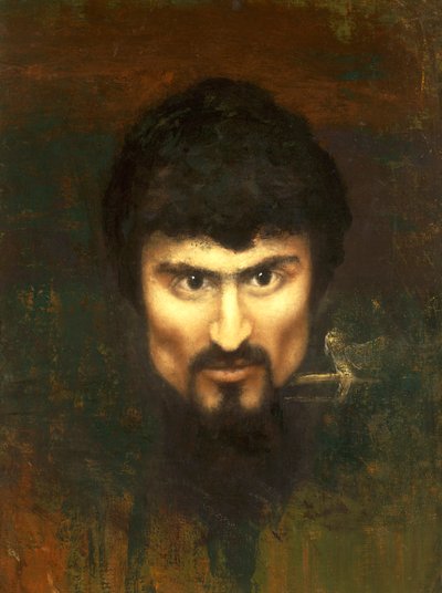 Suiza, Saint Moritz, Autorretrato en 1882 de Giovanni Segantini