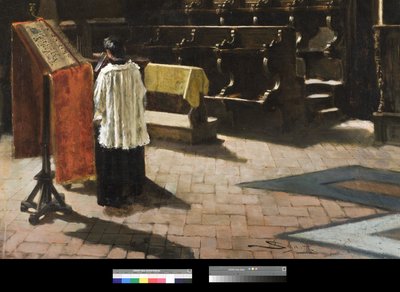 El coro de la iglesia de Sant’Antonio en Milán de Giovanni Segantini