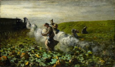 La cosecha de calabazas, 1897 de Giovanni Segantini