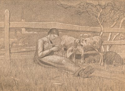 La Pastora, c1888 de Giovanni Segantini