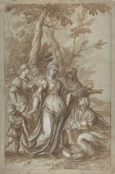 El hallazgo de Moisés de Giovanni Stefano Danedi
