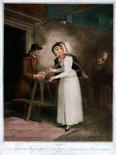 Cuchillos, tijeras y navajas para afilar, 1795, 1929 de Giovanni Vendramini