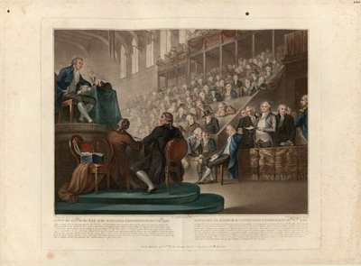 Luis XVI ante la Convención Nacional en diciembre de 1792, 1796 de Giovanni Vendramini