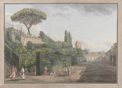 Jardín del Palazzo Colonna, ca. 1780 de Giovanni Volpato, Louis Ducros