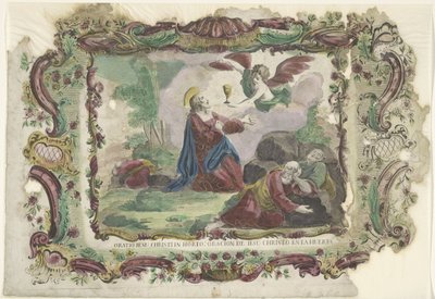 Cristo en el huerto de Getsemaní Oratio Jesu Christi en el jardín: oración de Jesucristo en el jardín (título sobre el objeto) de Giovanni Volpato